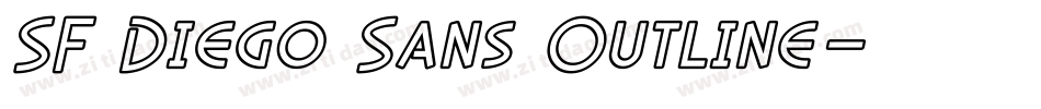 SF Diego Sans Outline字体转换